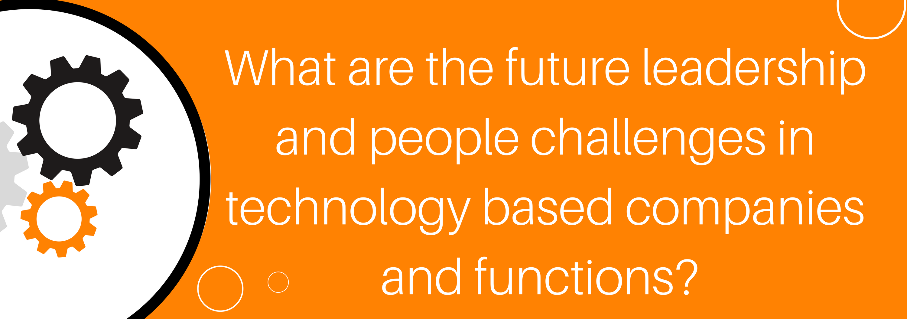 Leadership and people challenges in technology companies