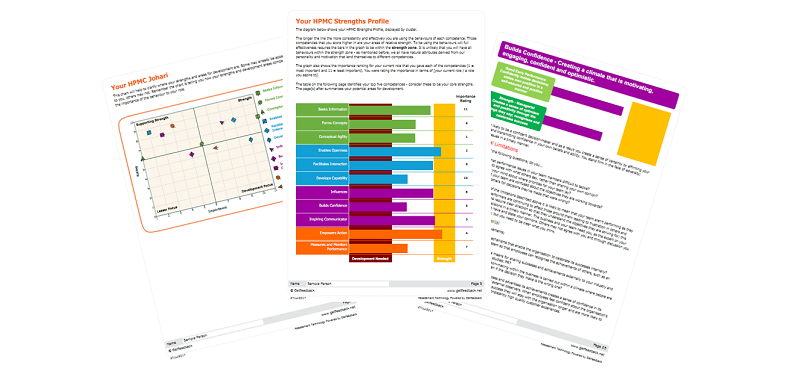 MyStrength Self-assessment Tool Sample Report